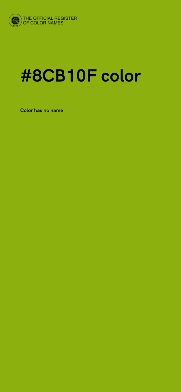 #8CB10F color image