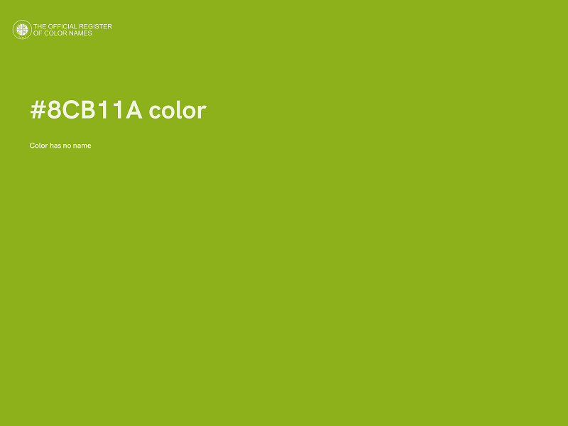 #8CB11A color image