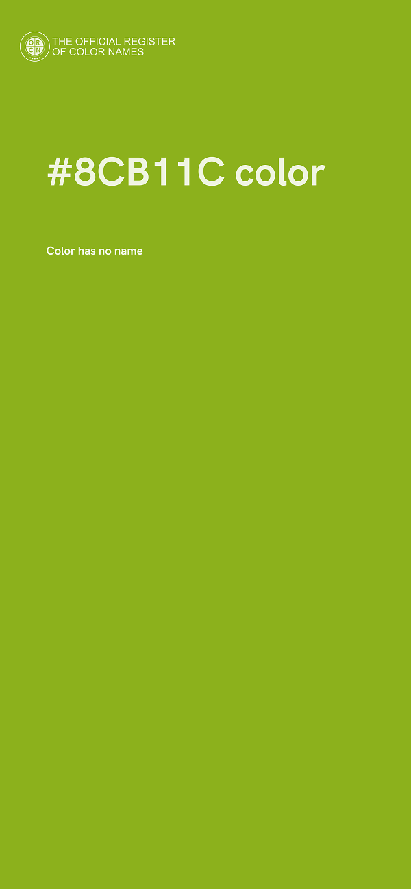#8CB11C color image