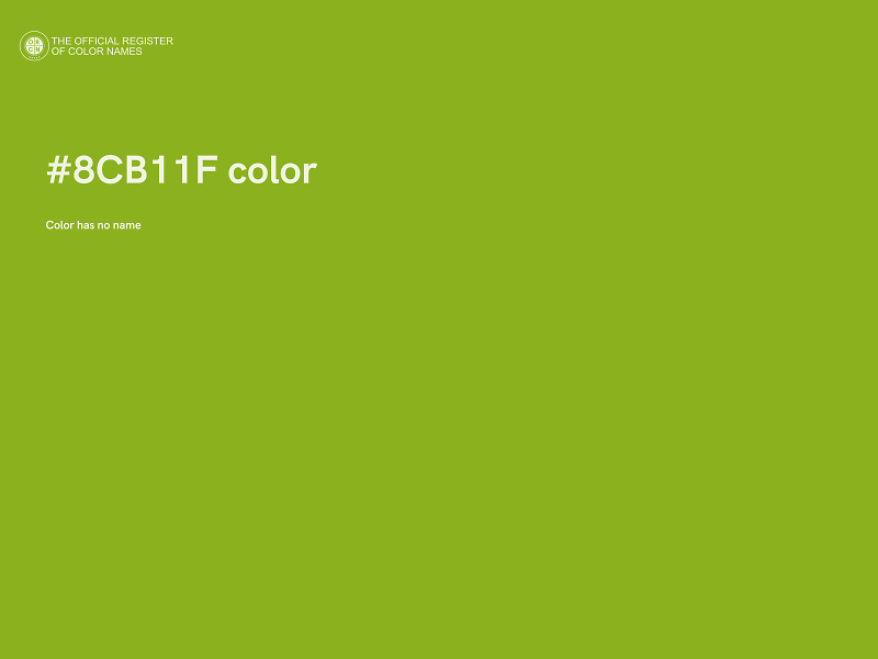 #8CB11F color image