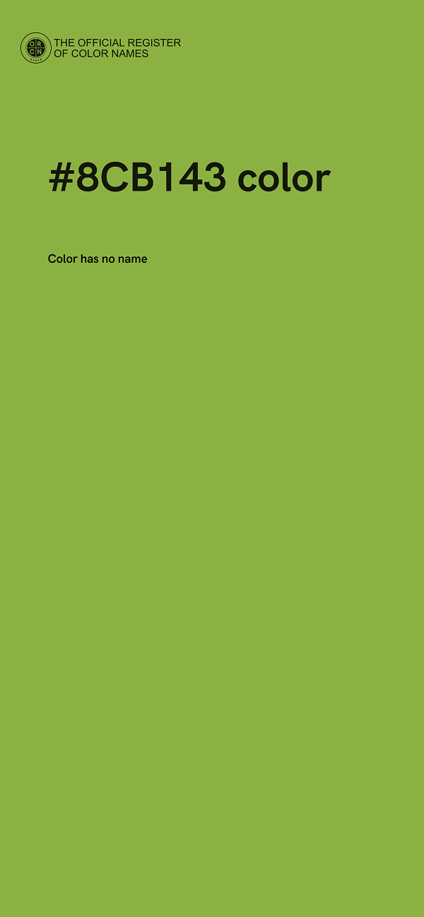 #8CB143 color image