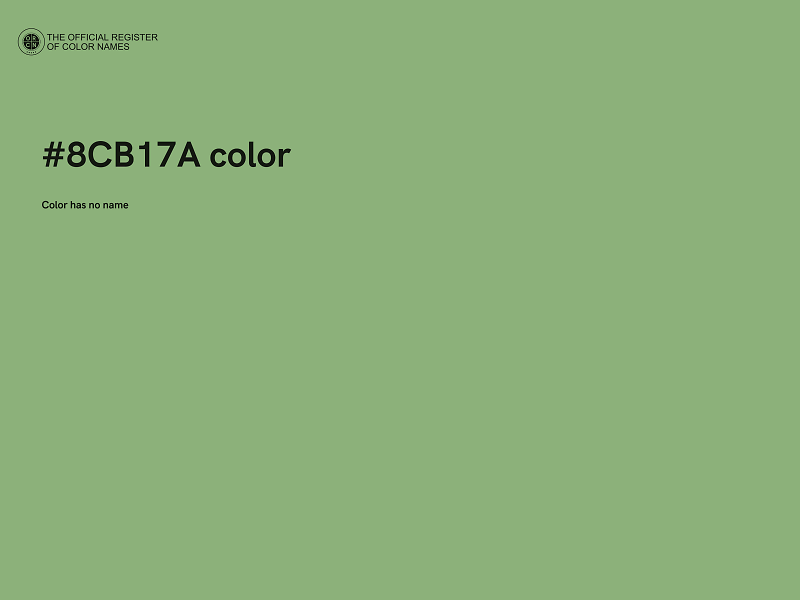 #8CB17A color image