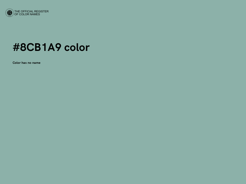 #8CB1A9 color image