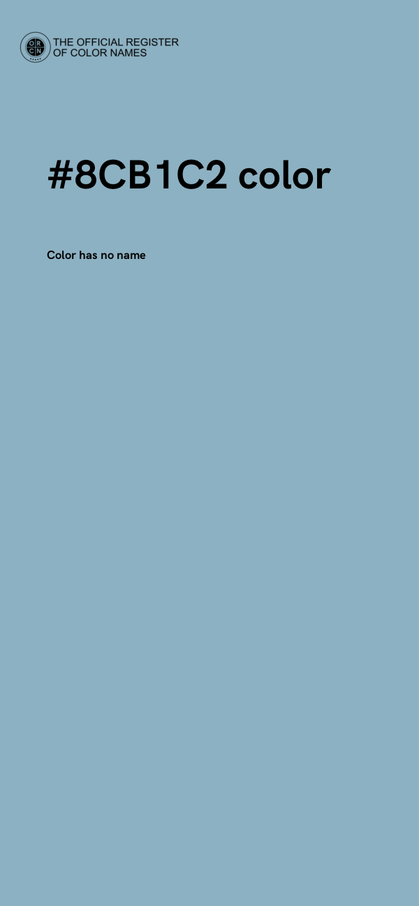 #8CB1C2 color image