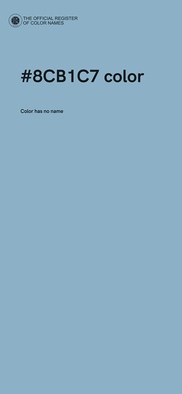 #8CB1C7 color image
