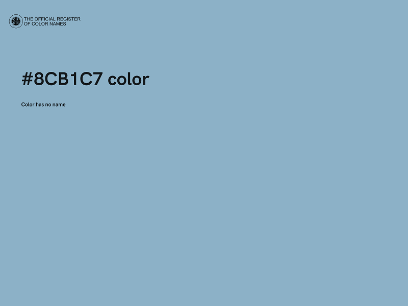 #8CB1C7 color image