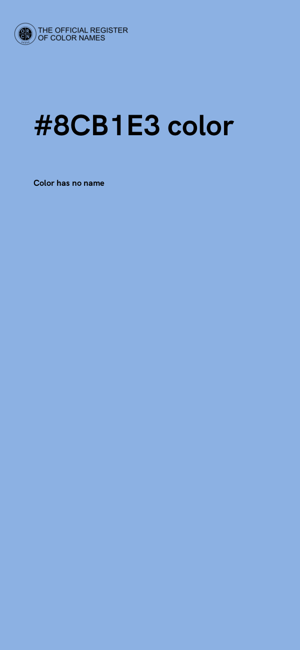 #8CB1E3 color image