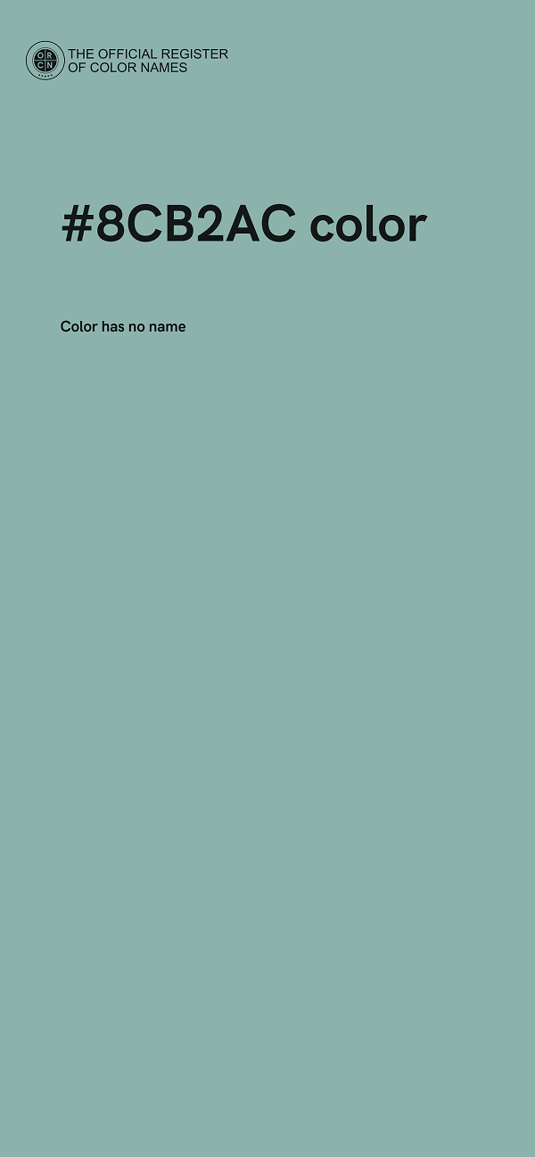 #8CB2AC color image