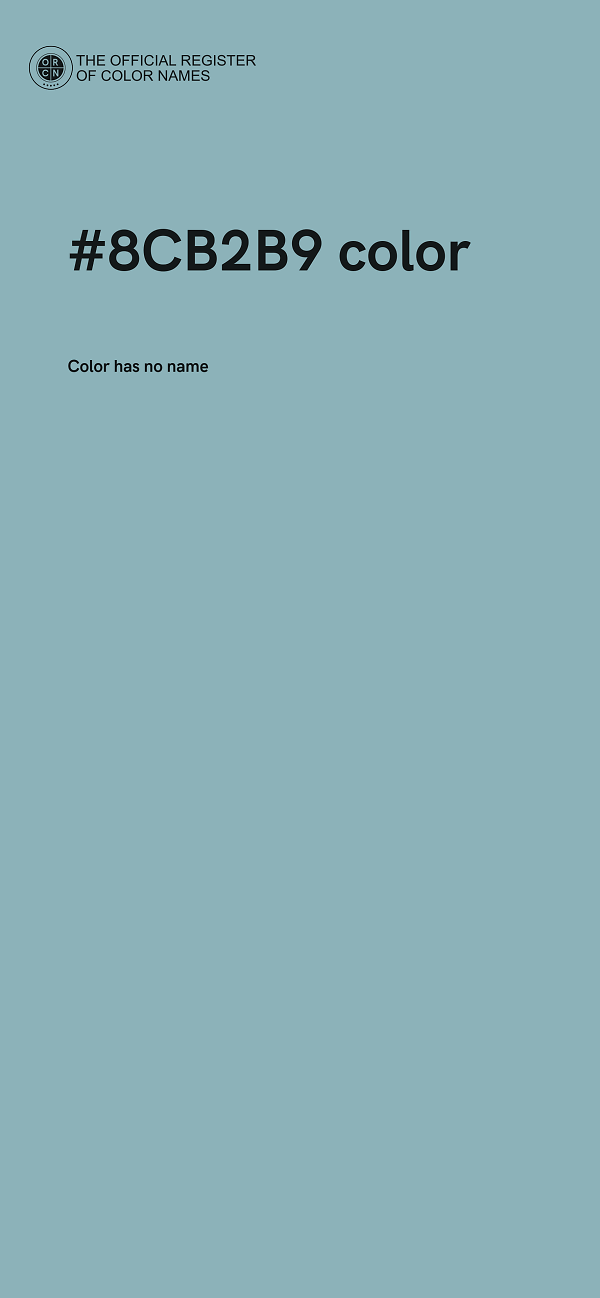 #8CB2B9 color image