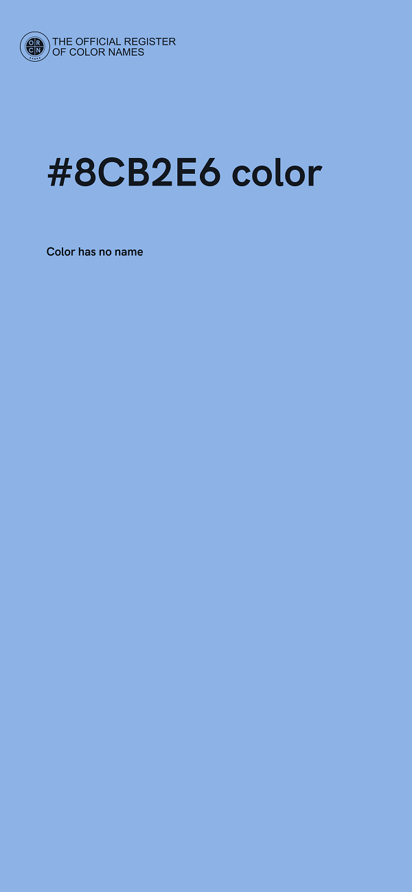 #8CB2E6 color image