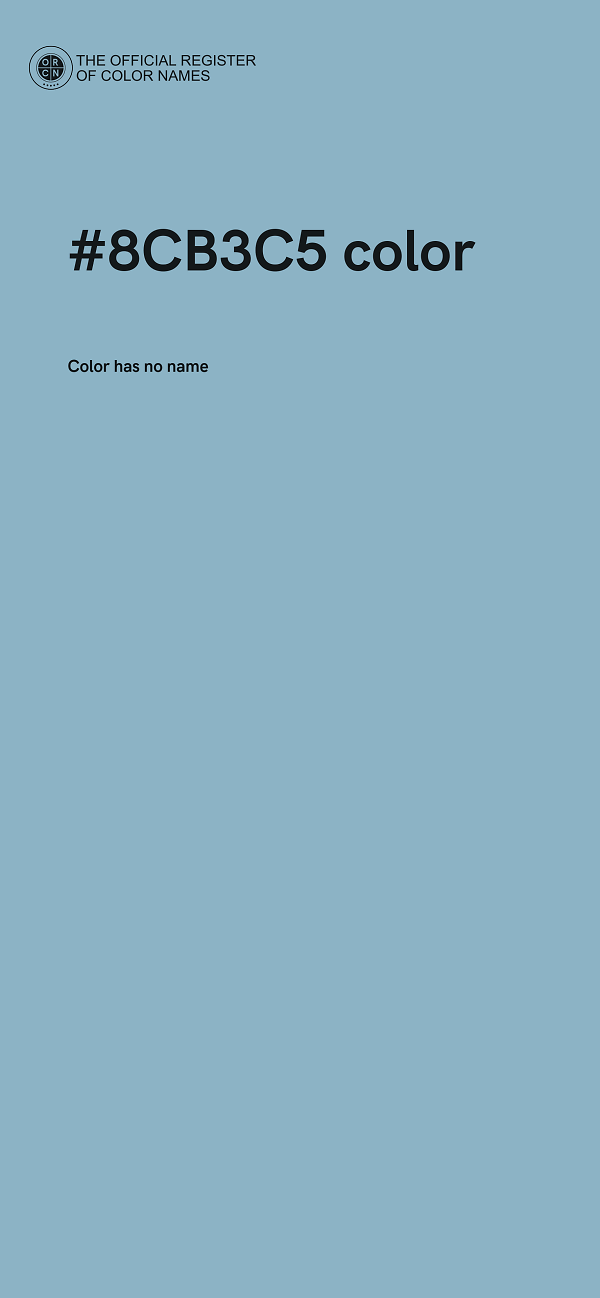 #8CB3C5 color image