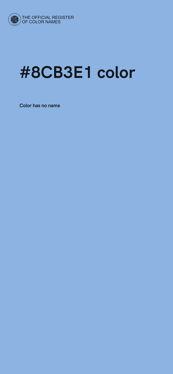 #8CB3E1 color image
