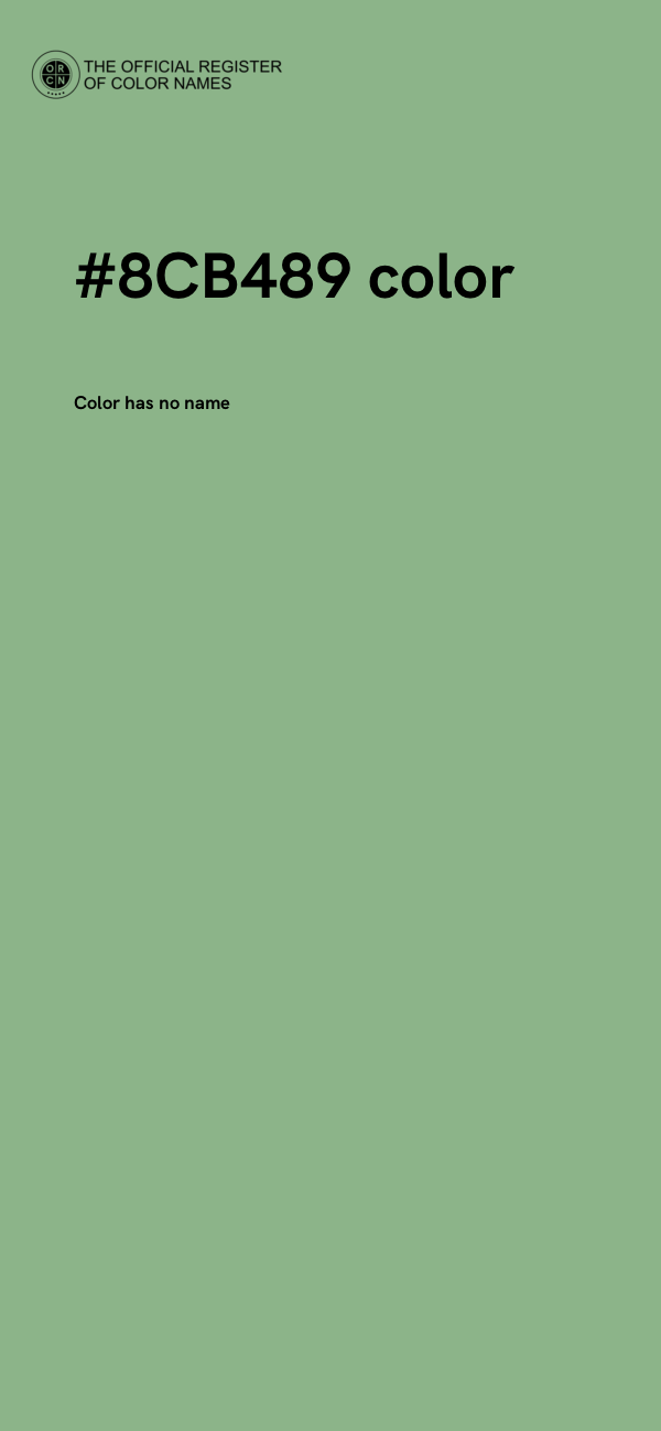 #8CB489 color image