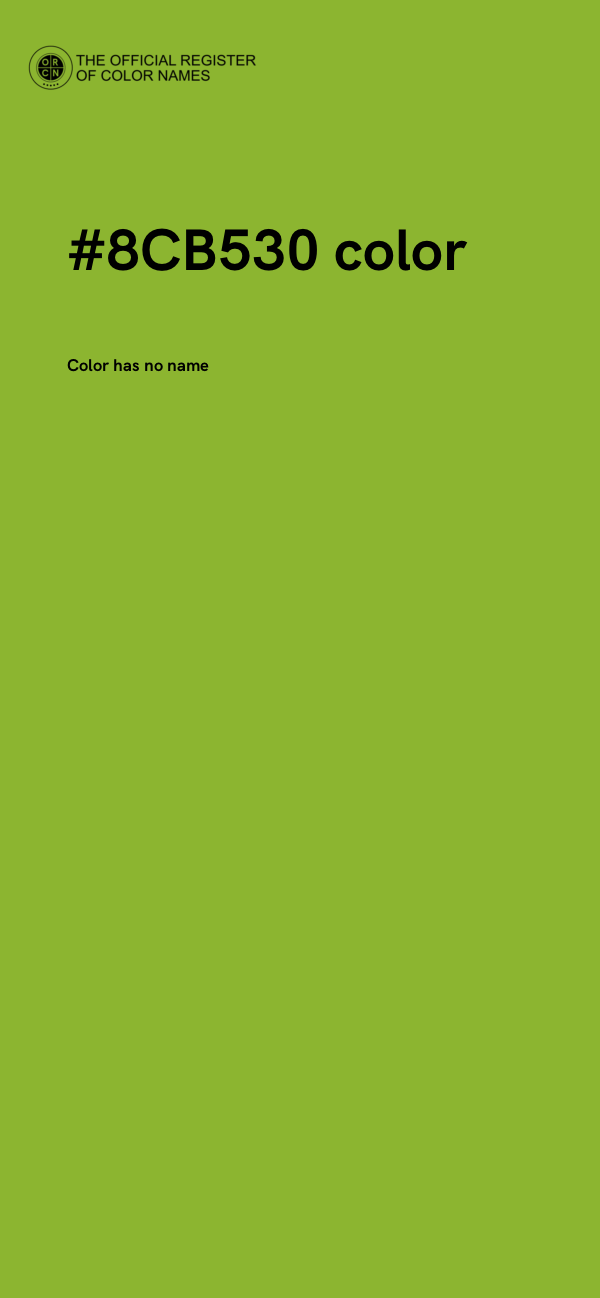 #8CB530 color image