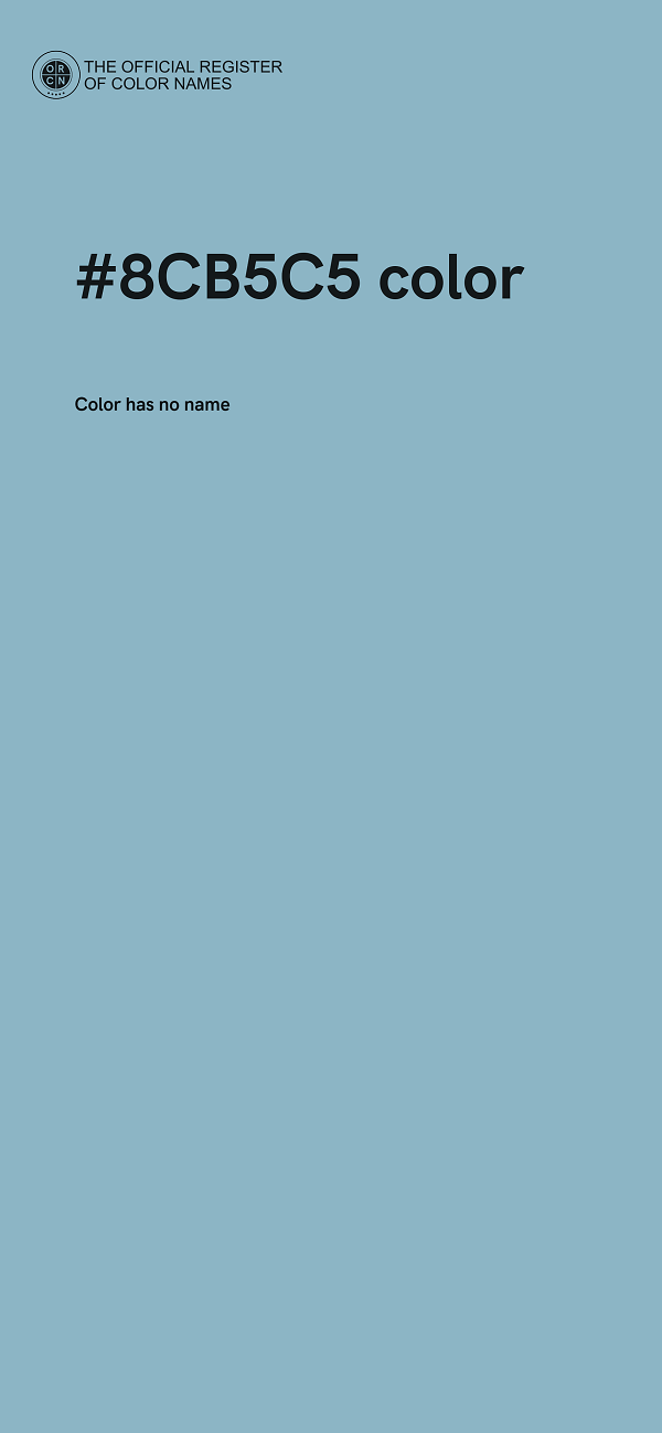 #8CB5C5 color image