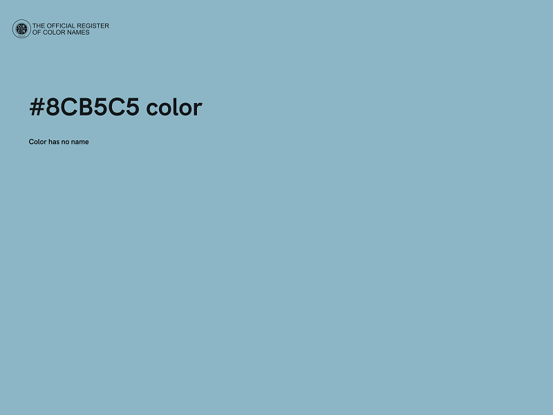 #8CB5C5 color image