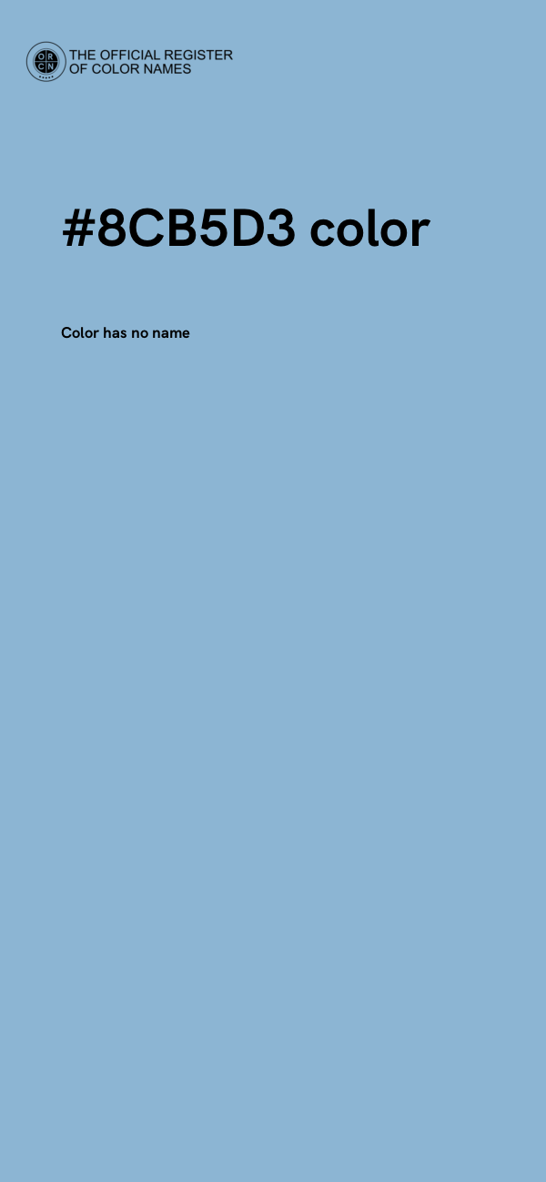 #8CB5D3 color image