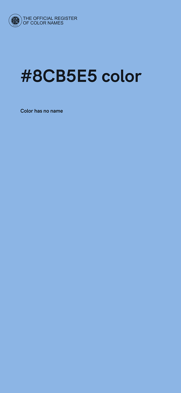 #8CB5E5 color image