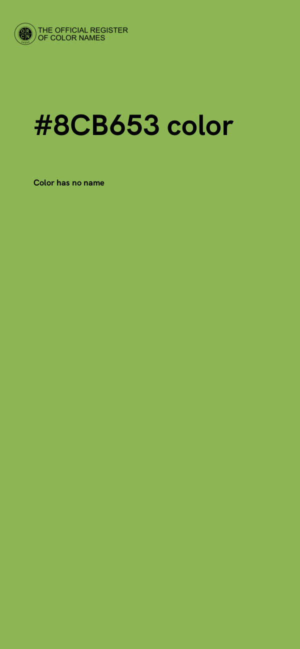 #8CB653 color image