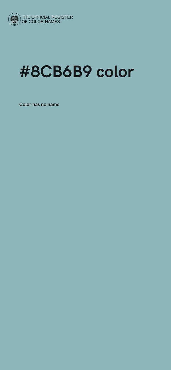 #8CB6B9 color image