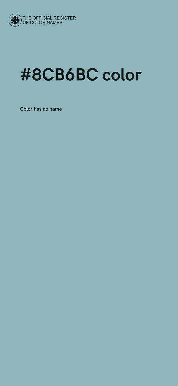 #8CB6BC color image