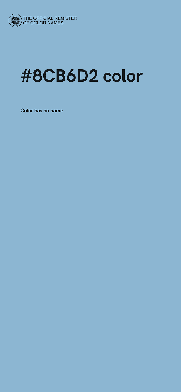 #8CB6D2 color image