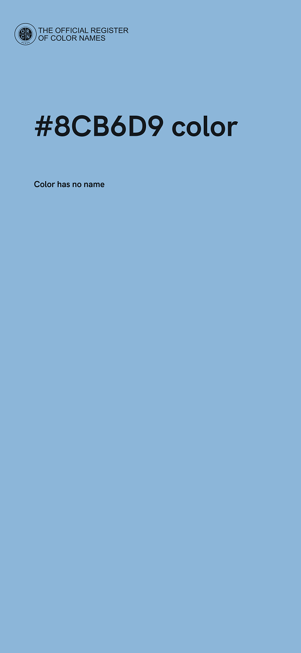 #8CB6D9 color image