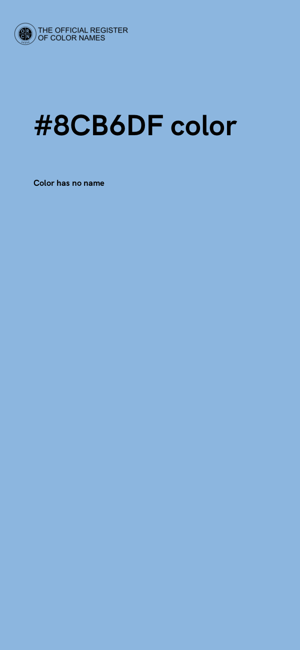 #8CB6DF color image