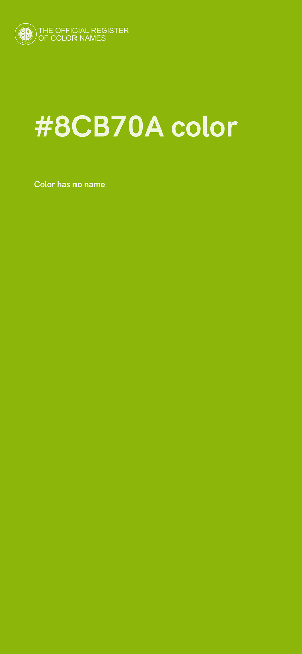 #8CB70A color image