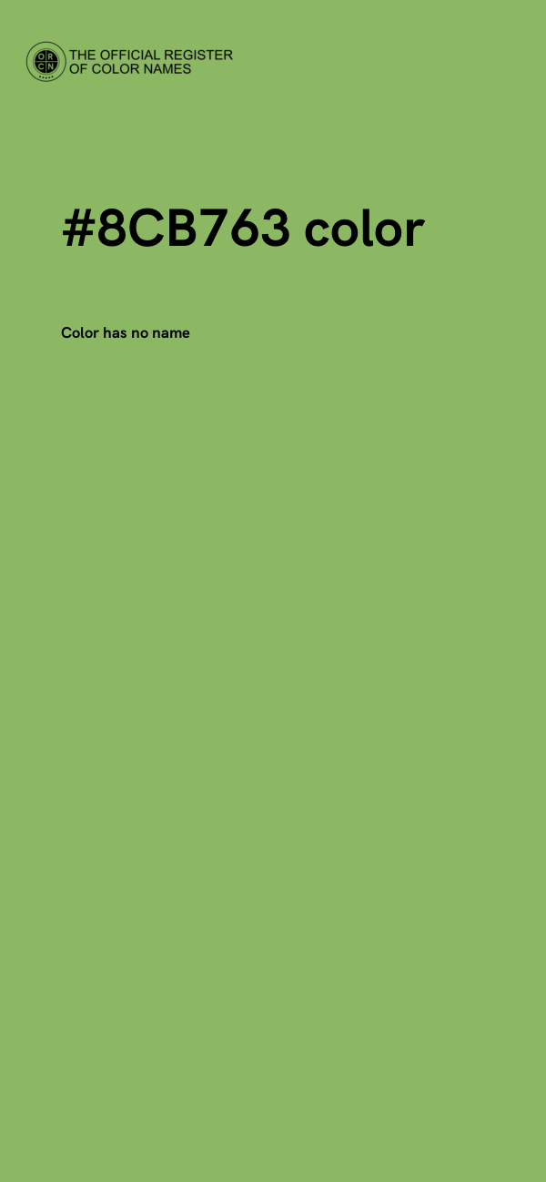 #8CB763 color image