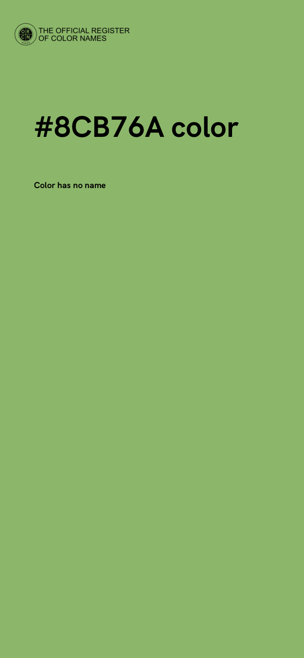 #8CB76A color image