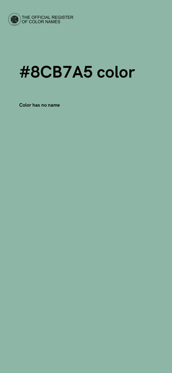 #8CB7A5 color image