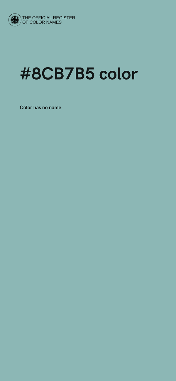 #8CB7B5 color image