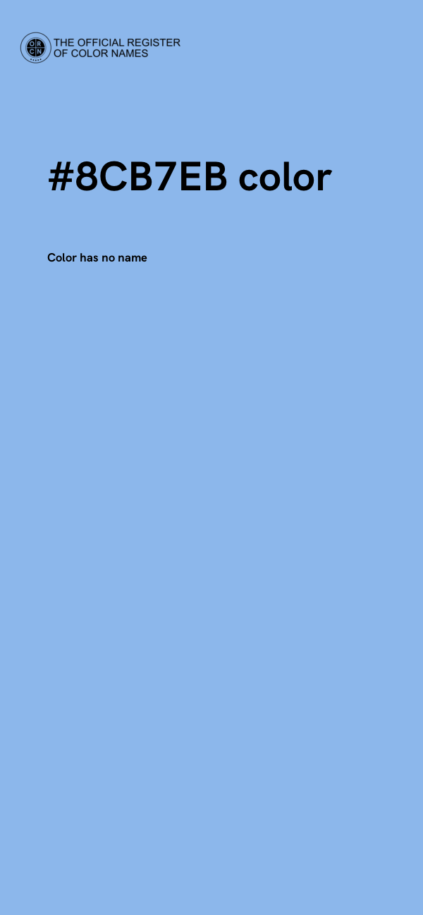 #8CB7EB color image