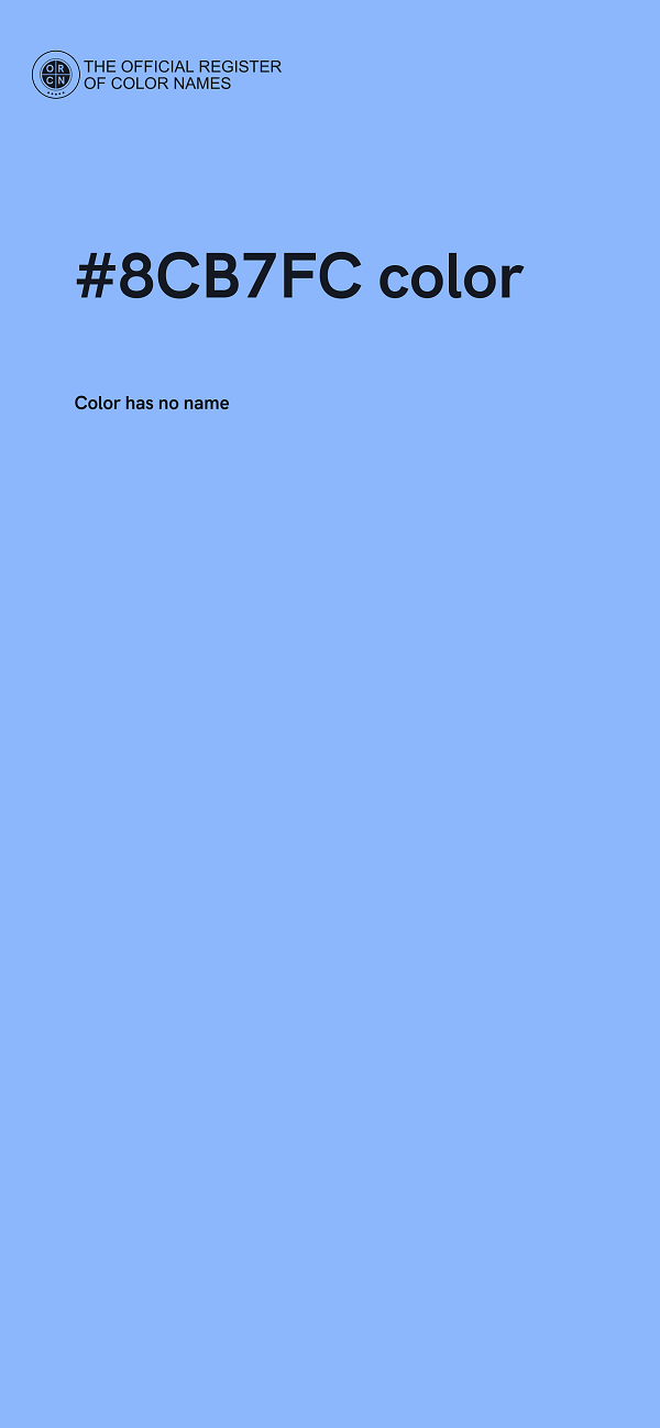 #8CB7FC color image