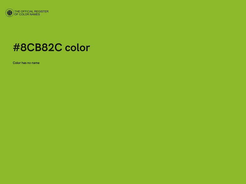 #8CB82C color image