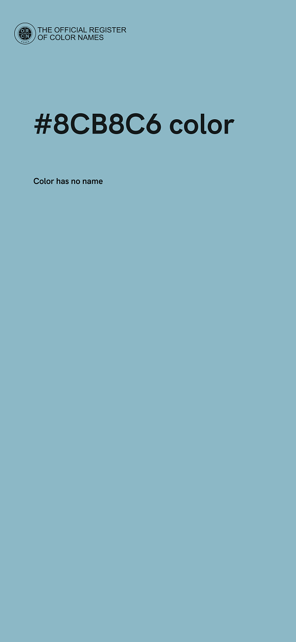 #8CB8C6 color image