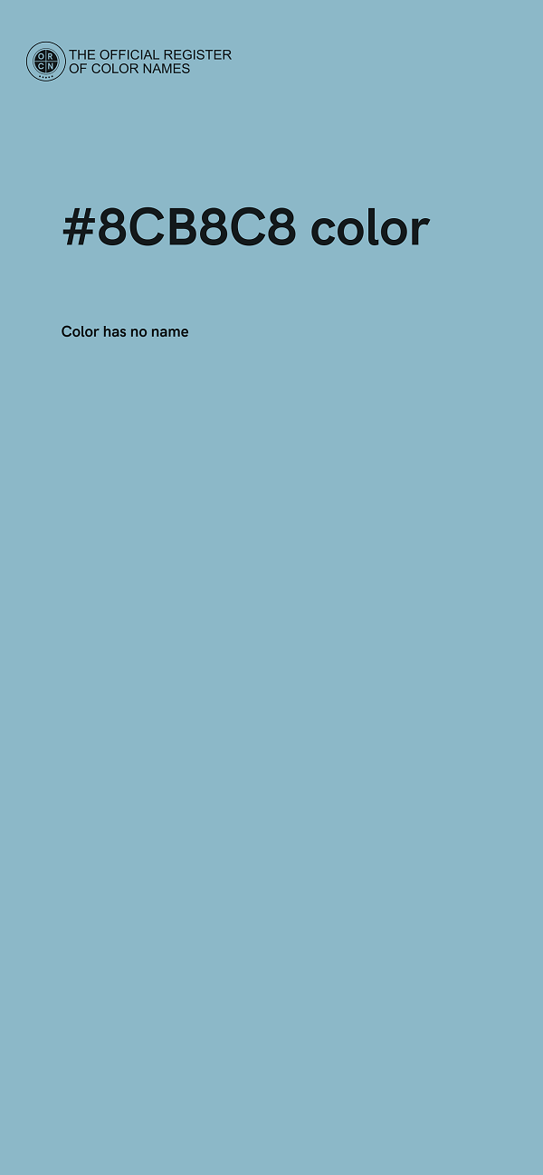 #8CB8C8 color image