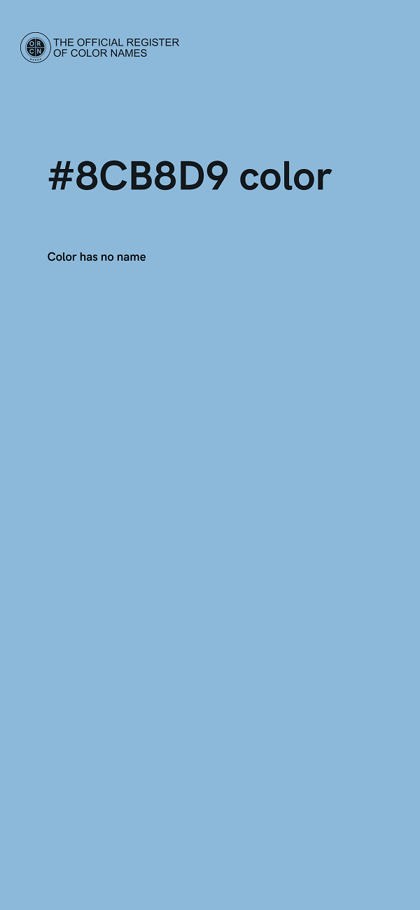 #8CB8D9 color image