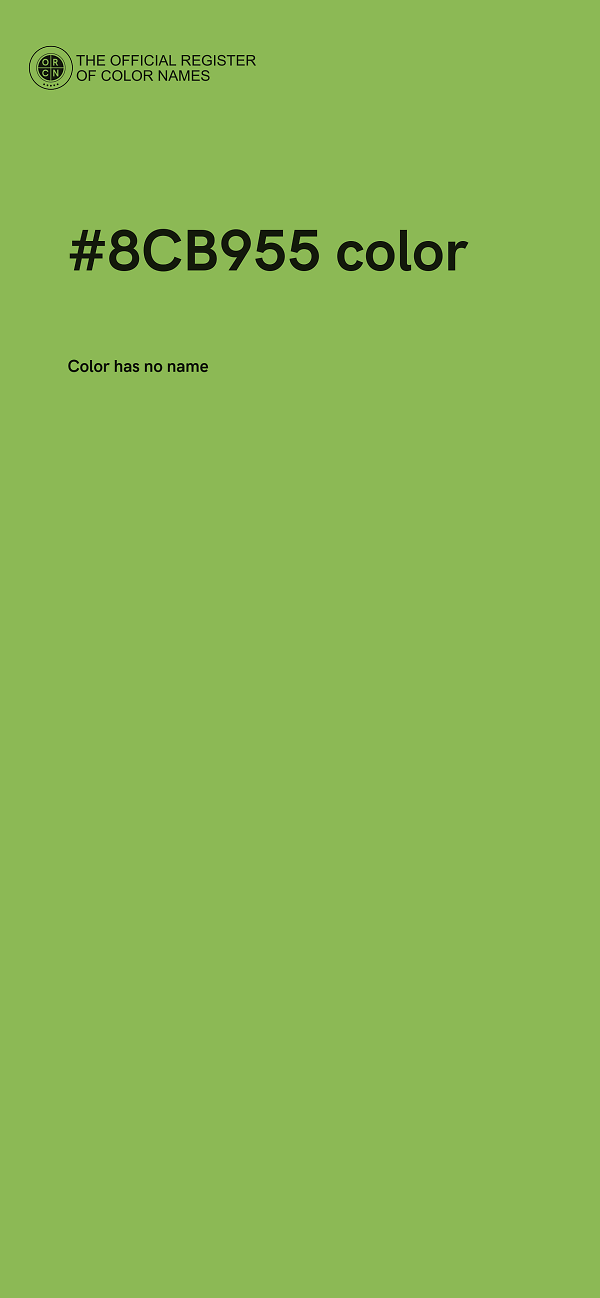 #8CB955 color image