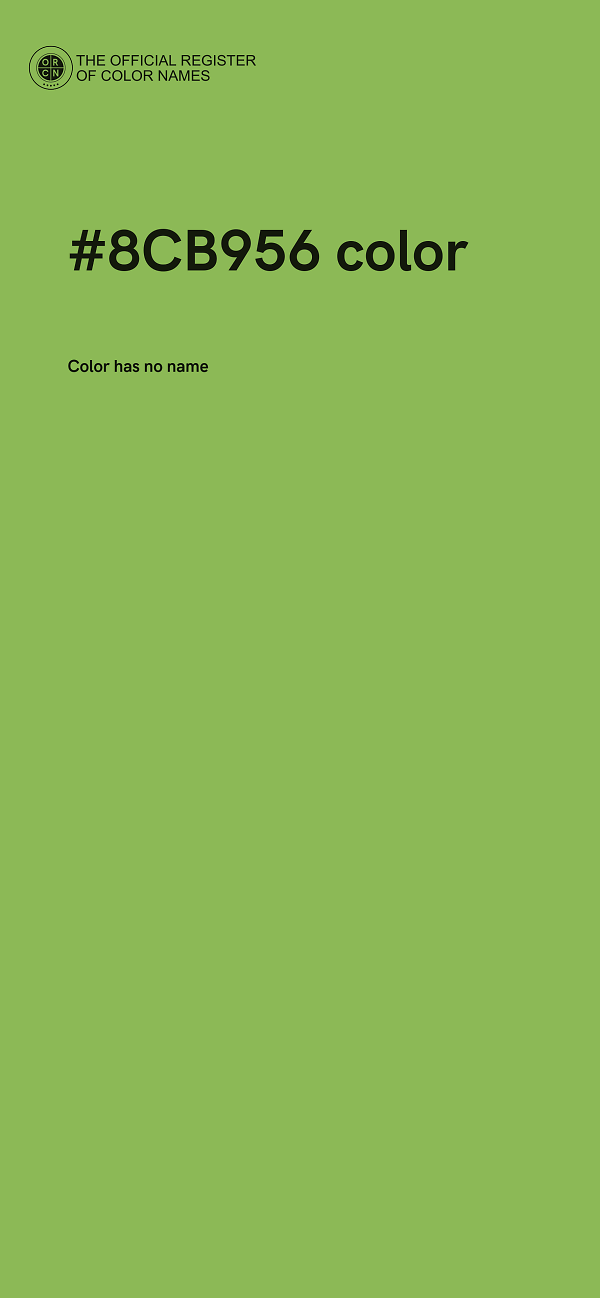 #8CB956 color image