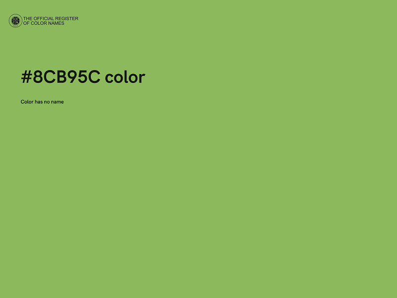 #8CB95C color image