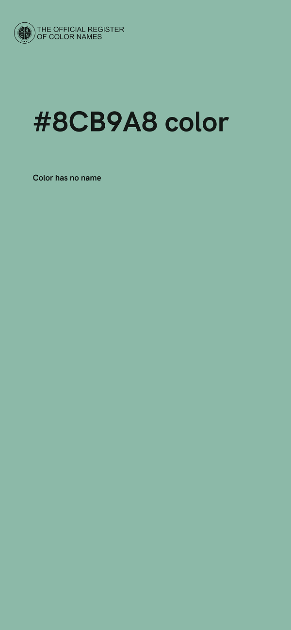 #8CB9A8 color image