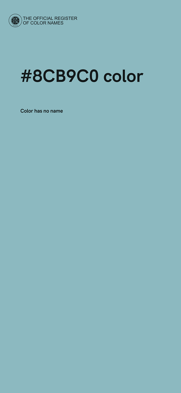 #8CB9C0 color image
