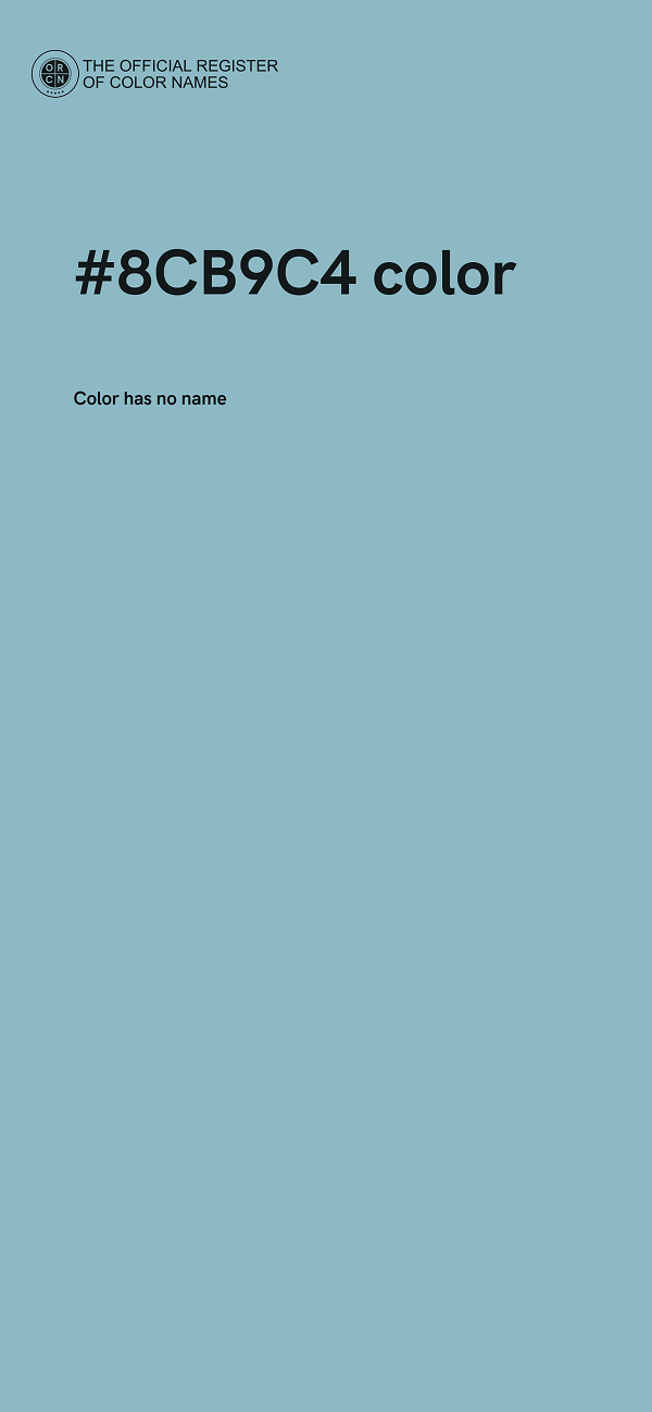 #8CB9C4 color image