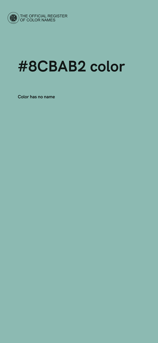 #8CBAB2 color image