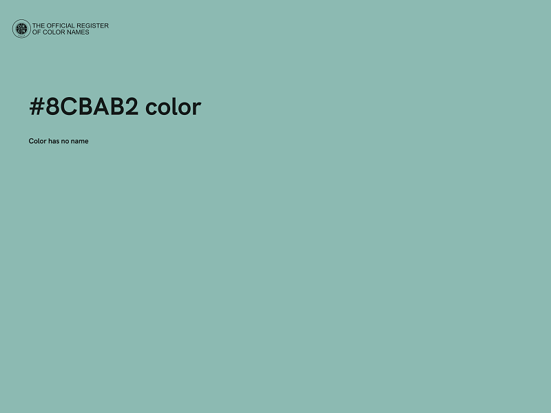 #8CBAB2 color image