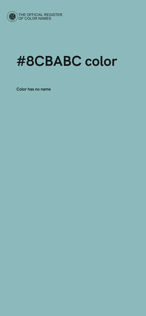 #8CBABC color image