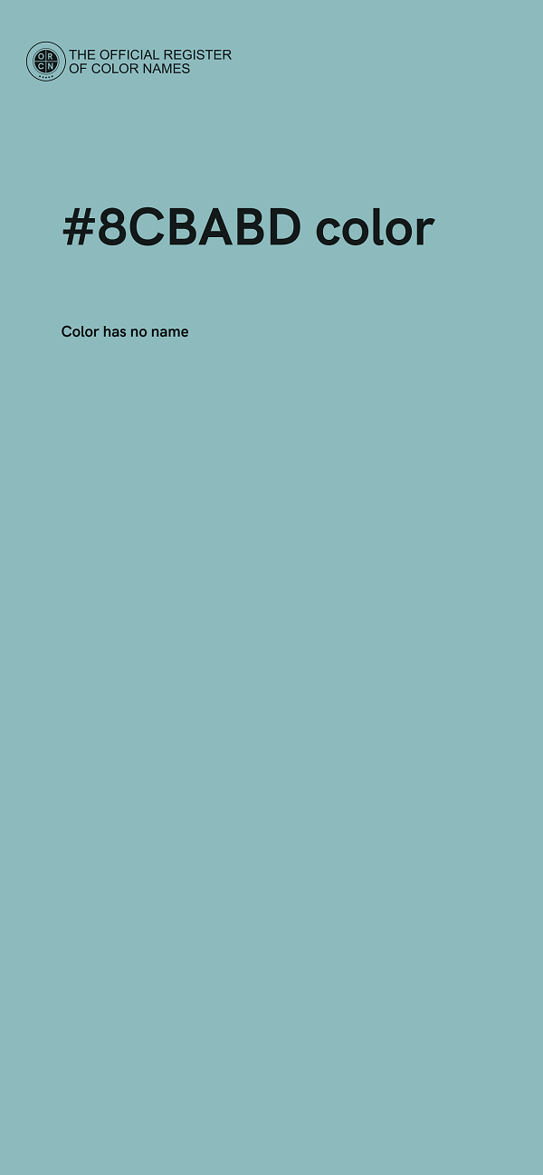 #8CBABD color image