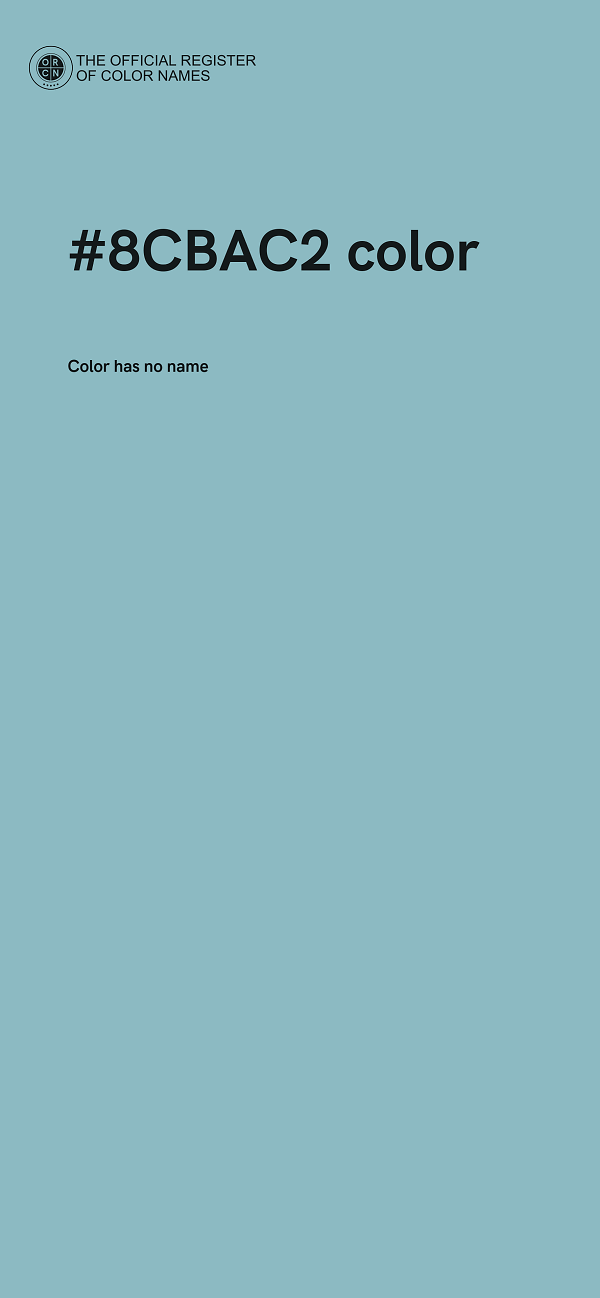 #8CBAC2 color image